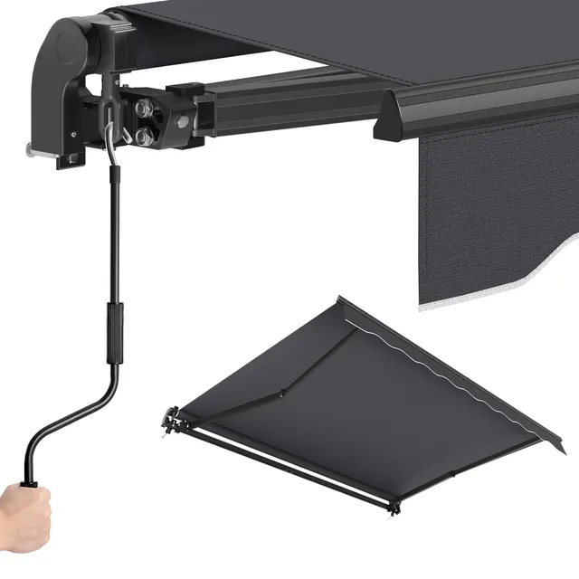 songmics-gelenkarmmarkise-mit-handkurbel-upf-50-250-x-200-cm image 1