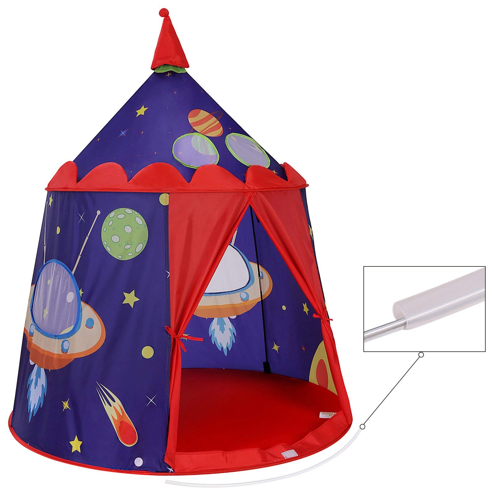 songmics-spielzelt-lpt01bu-schloss-spielhaus-101-x-120-cm-blau image 8