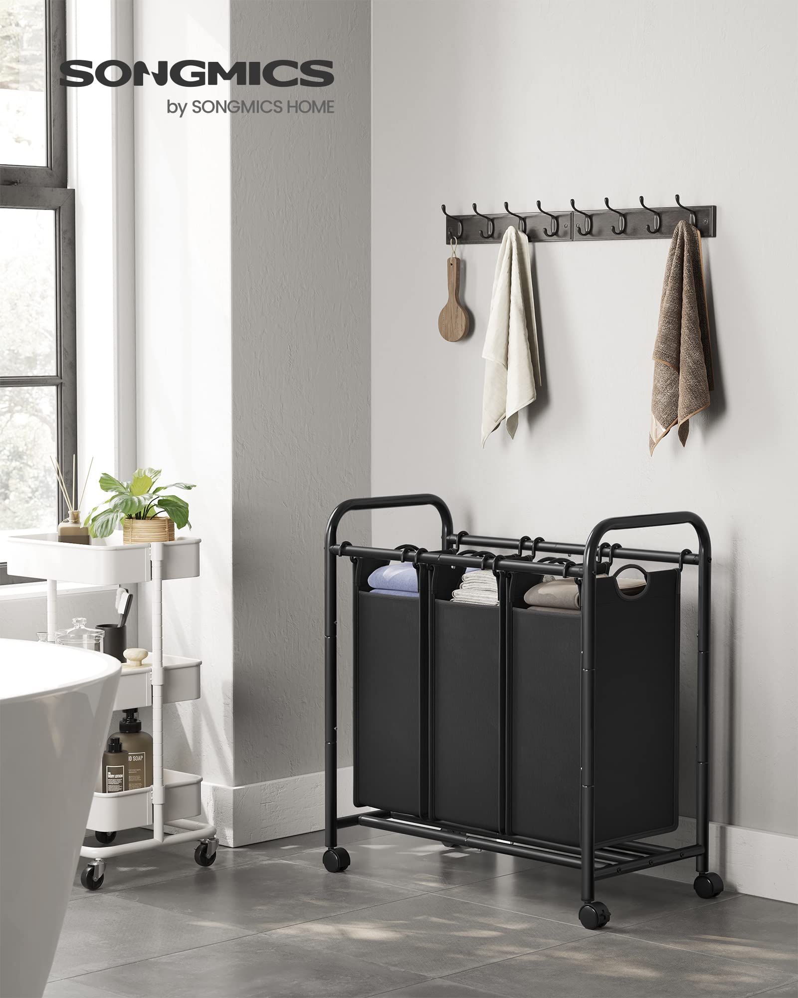 songmics-w-schesortierer-lsf003b-schwarz-3-f-cher-132l-mit-rollen image 2