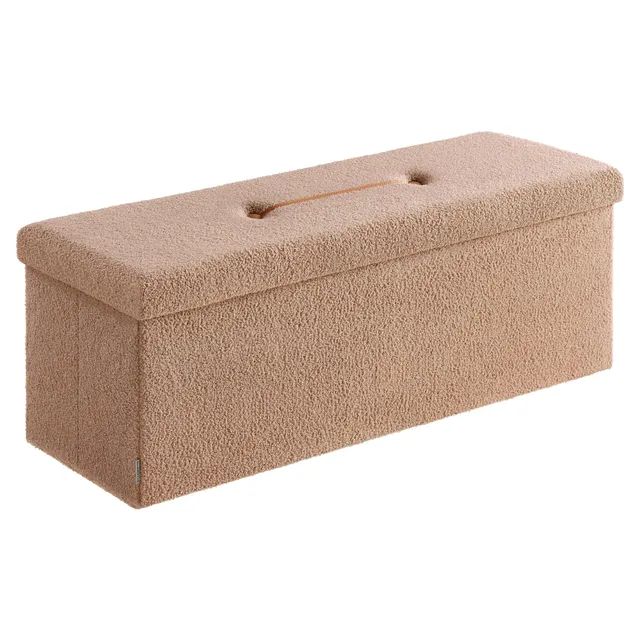 songmics-lsf097k01v1-sitzhocker-mit-stauraum-110-cm-kamelbraun-bis-300-kg image 1