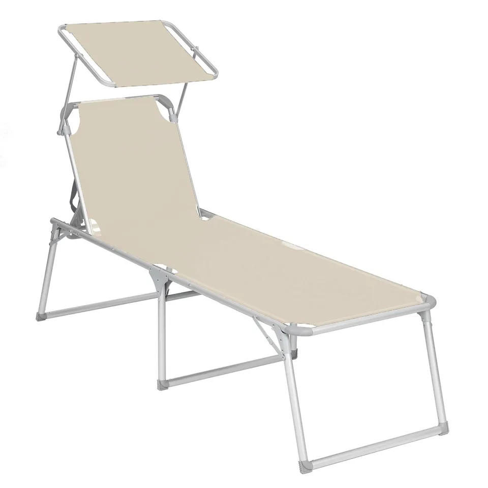 songmics-sonnenliege-gcb26be-mit-dach-65-x-200-x-48-cm-beige-bis-150-kg image 1