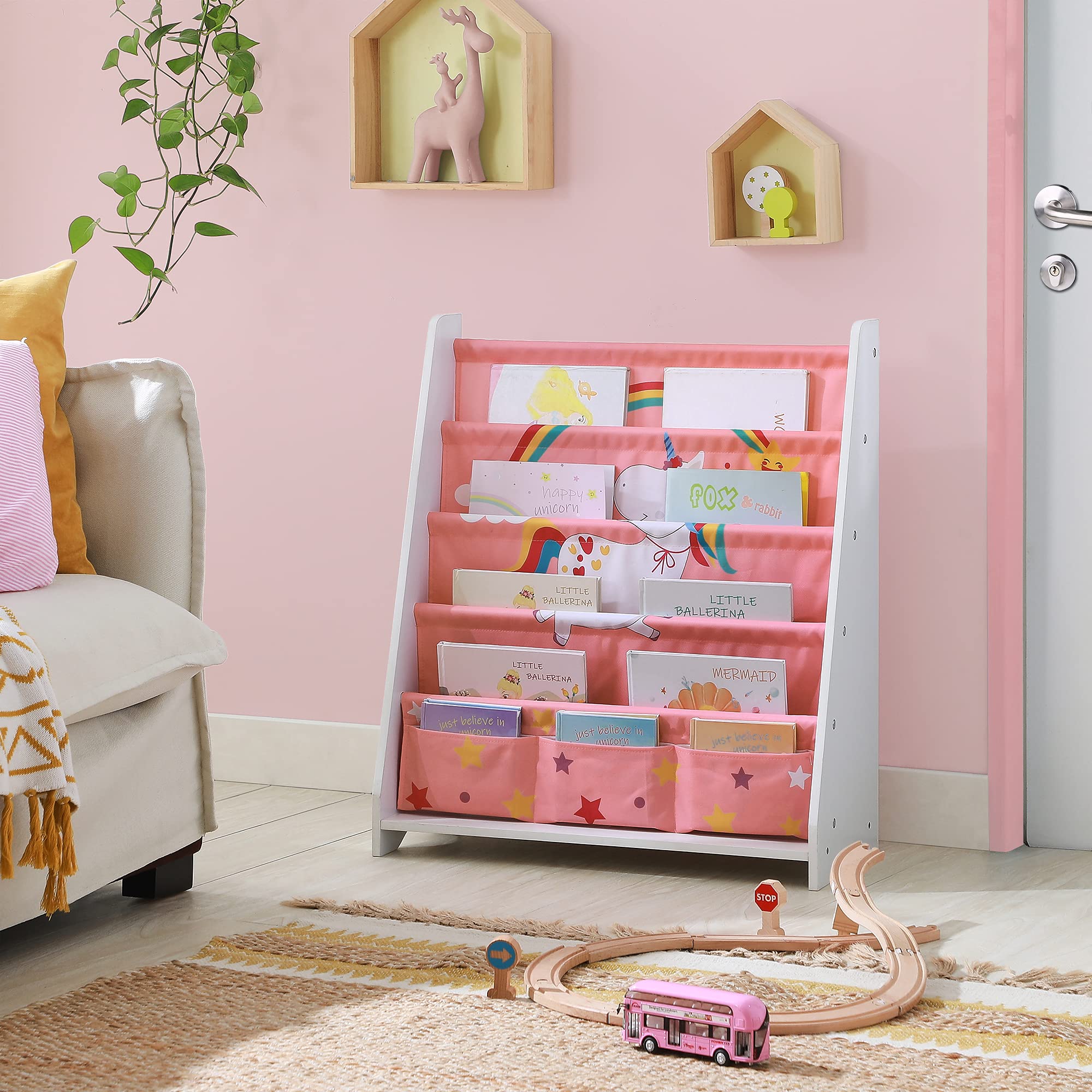 songmics-kinder-b-cherregal-gkr071p01-5-ebenen-62-8-x-28-x-72-cm-wei-rosa image 8