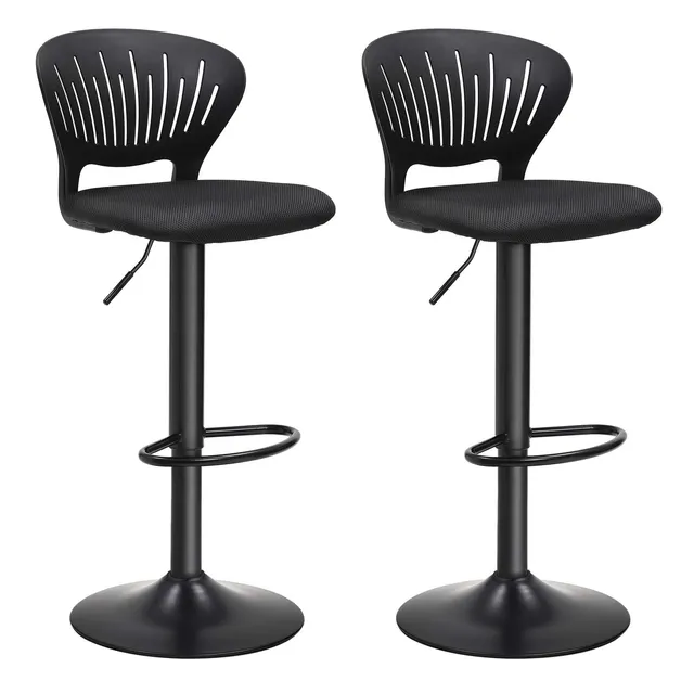 songmics-ljb04bk-barhocker-2er-set-h-henverstellbar-mit-lehne-schwarz image 1