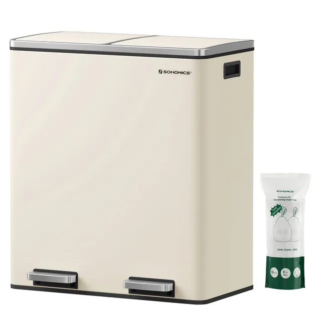 songmics-m-lleimer-2x30-liter-ltb060a01-treteimer-m-lltrennung-softclose-mandel image 1