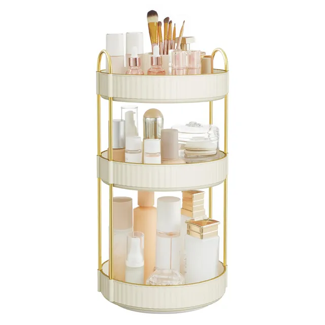 songmics-make-up-organizer-drehbar-3-ebenen-rund-wolkenwei-jka011w01 image 1