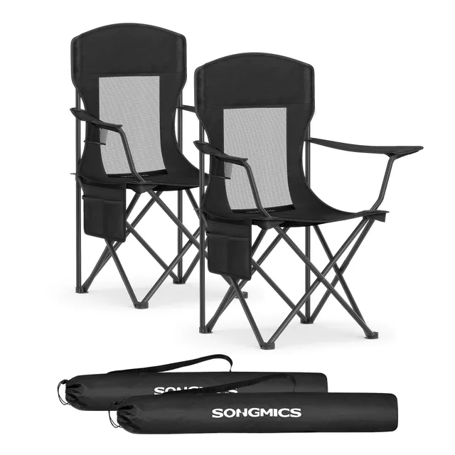 songmics-campingstuhl-2er-set-klappstuhl-outdoor-150-kg-schwarz image 1