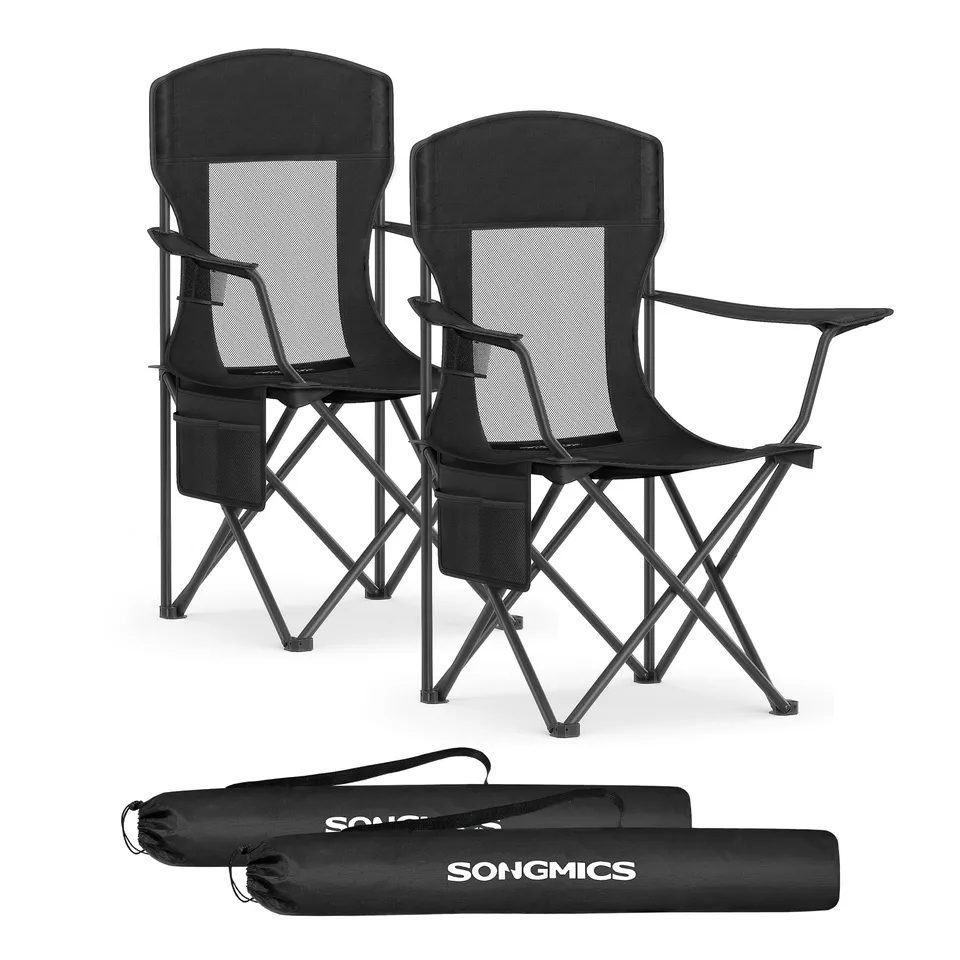 songmics-campingstuhl-2er-set-klappstuhl-outdoor-150-kg-schwarz image 1