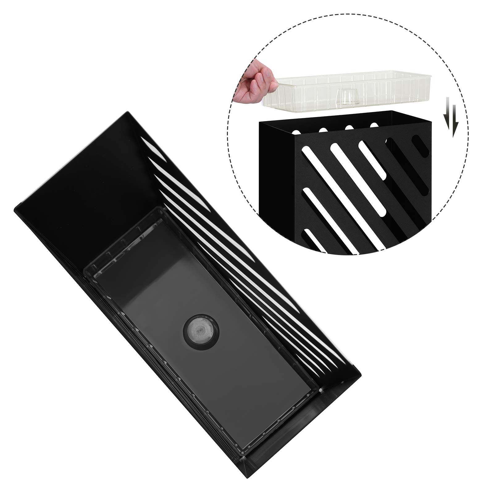 songmics-regenschirmst-nder-rechteckig-metall-schwarz-mit-haken-luc03bk image 6