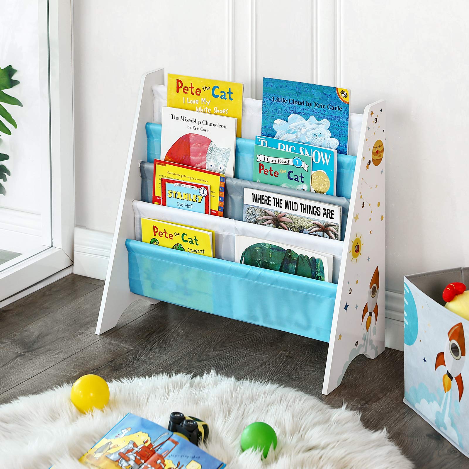 songmics-kinder-b-cherregal-gkr72wt-weltraum-wei-62-5-x-28-x-60-cm image 4