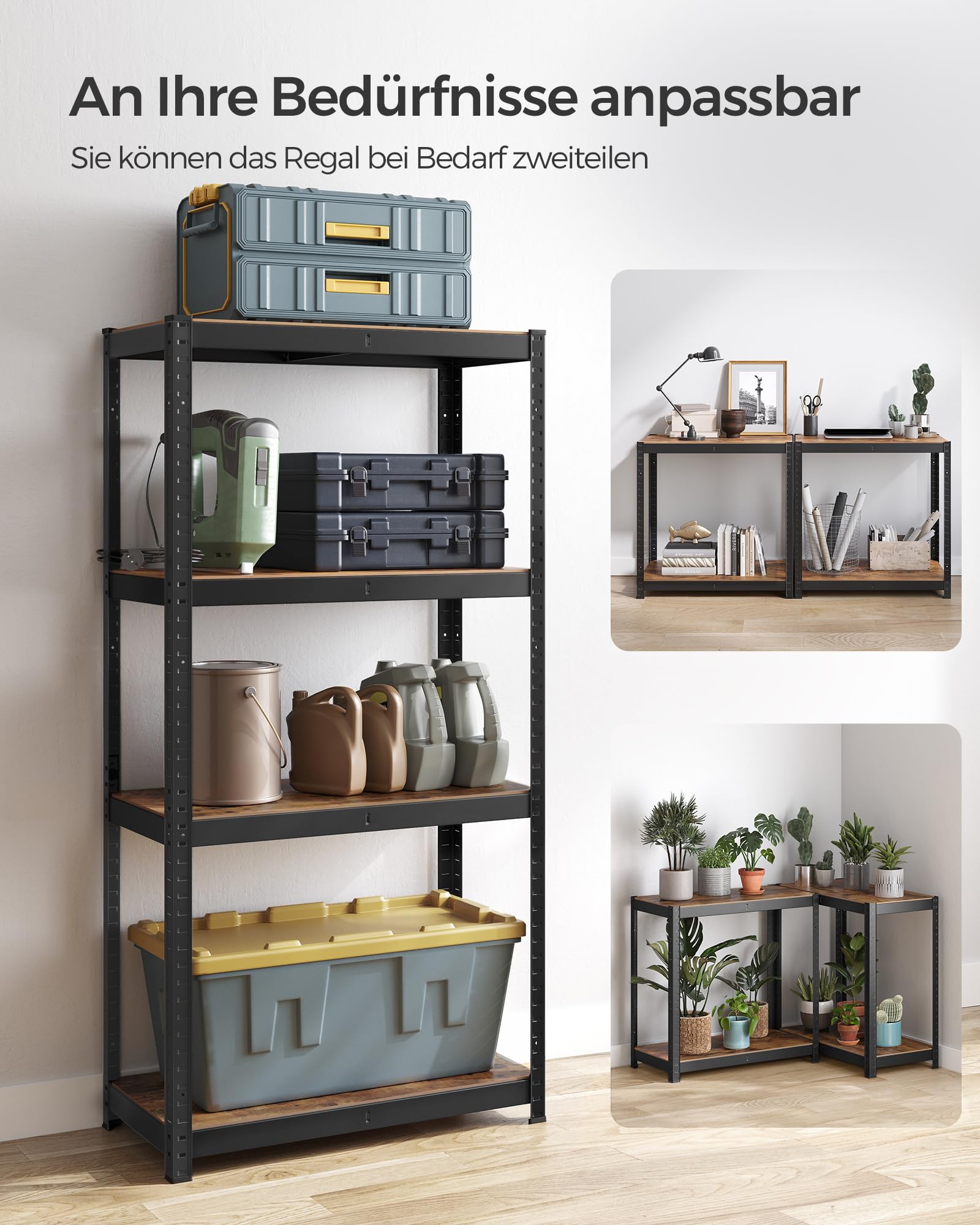 songmics-glr044b11-standregal-40-x-80-x-160-cm-vintagebraun-schwarz image 8