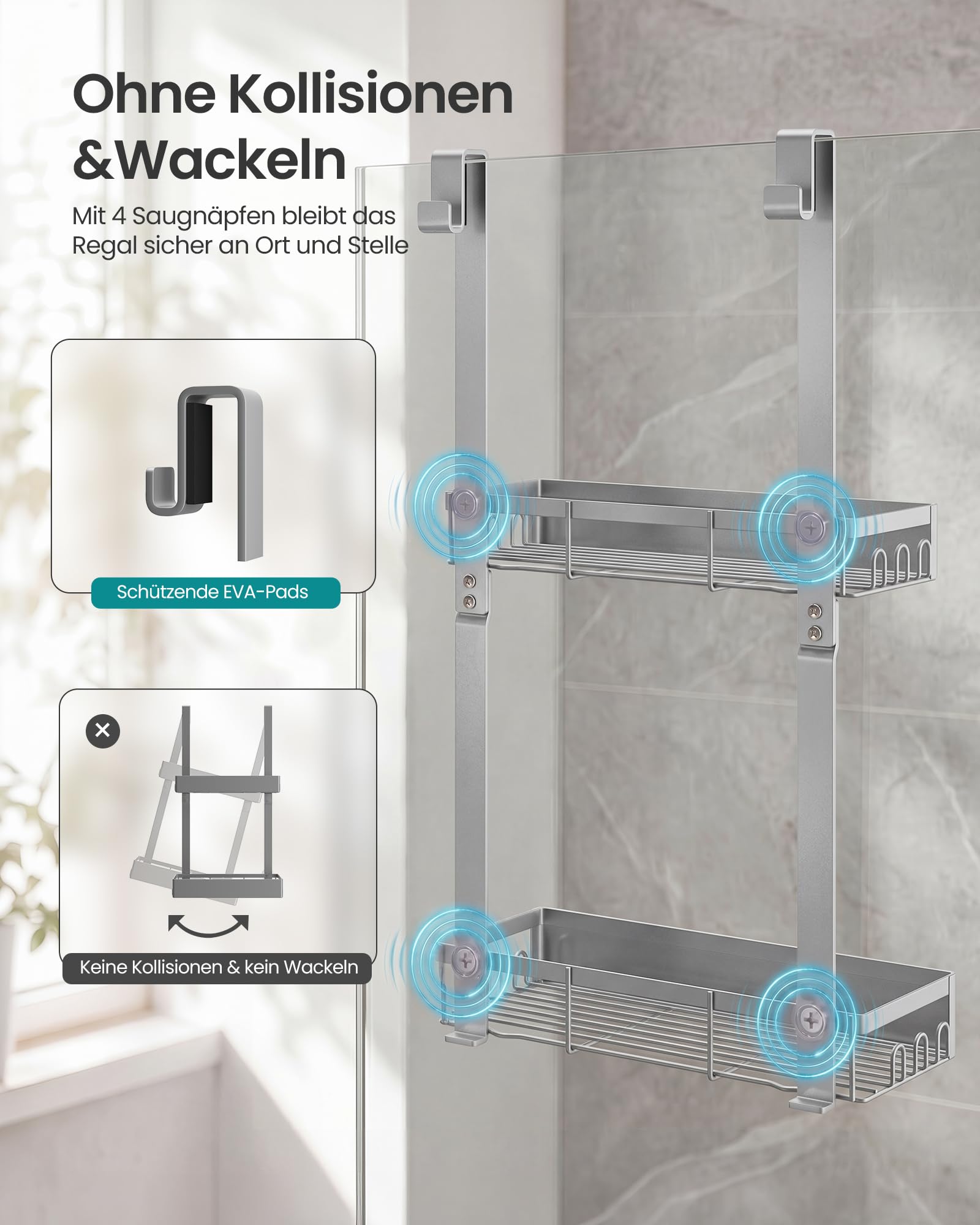 songmics-duschablage-ohne-bohren-2-ebenen-zum-h-ngen-silber-31-5x15-5x56-cm image 8