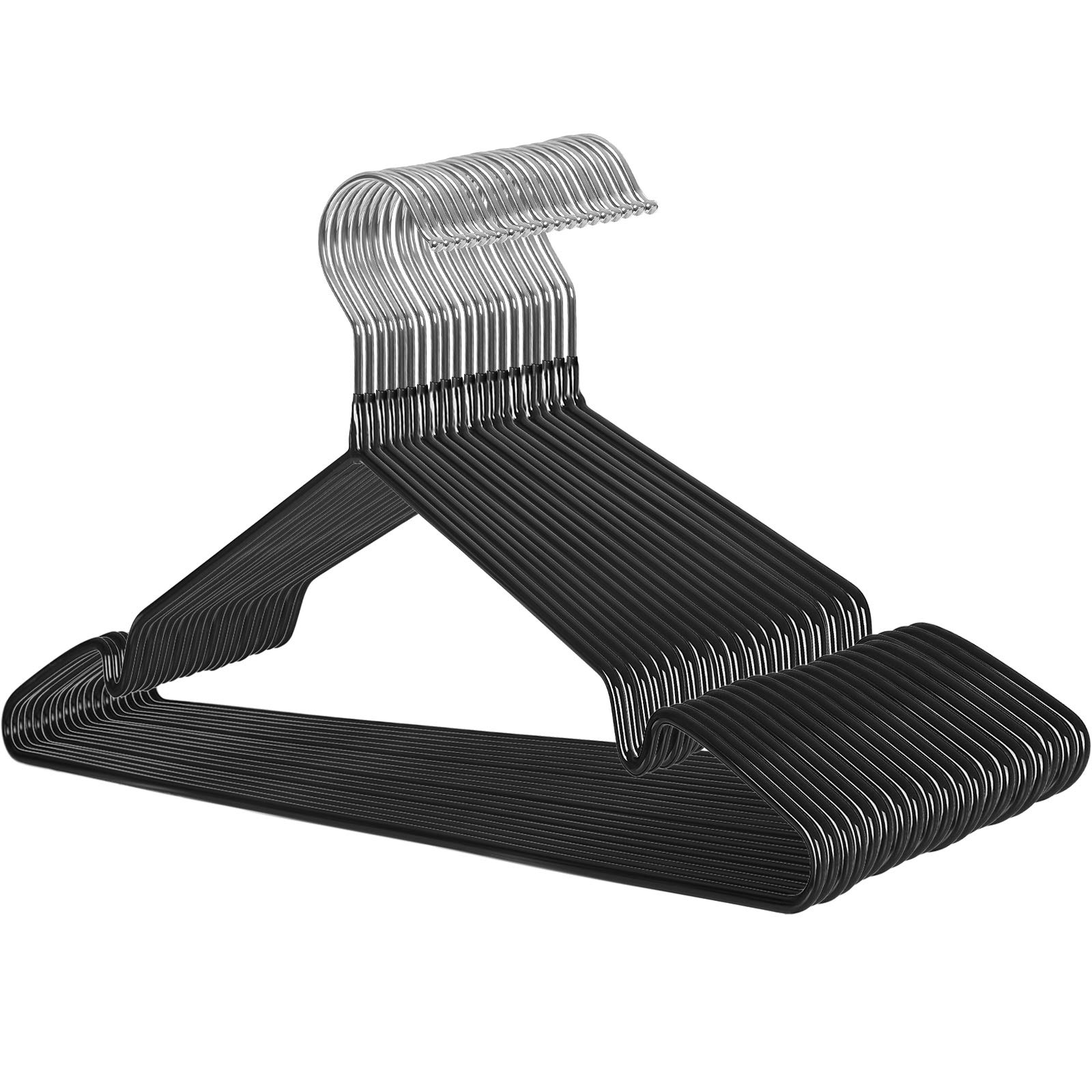 songmics-kleiderb-gel-cri33b-20-20-st-ck-metall-schwarz-rutschfest-42-5-cm image 1