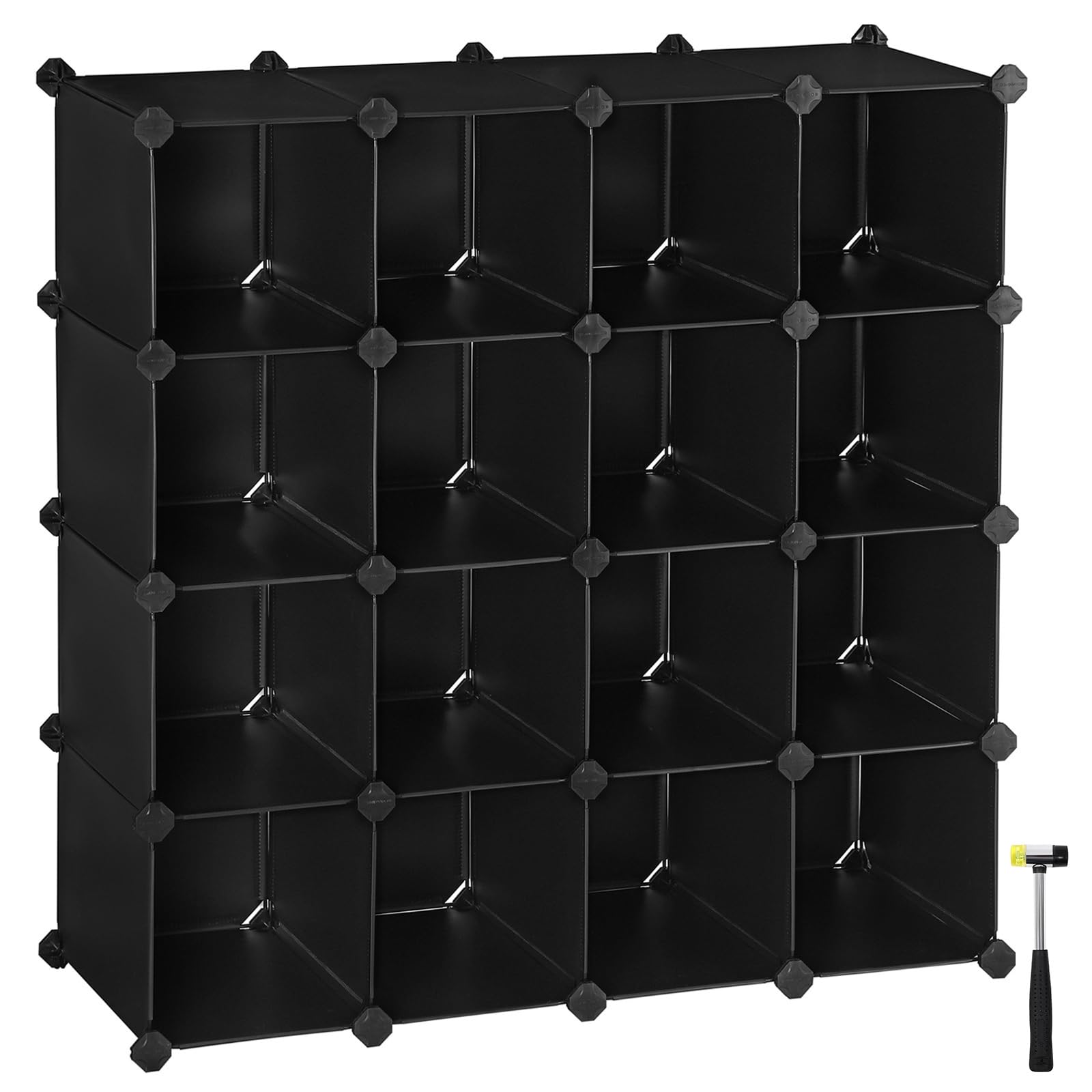 songmics-16-w-rfel-regal-diy-steckregal-30-x-111-2-x-86-2-cm-schwarz image 1