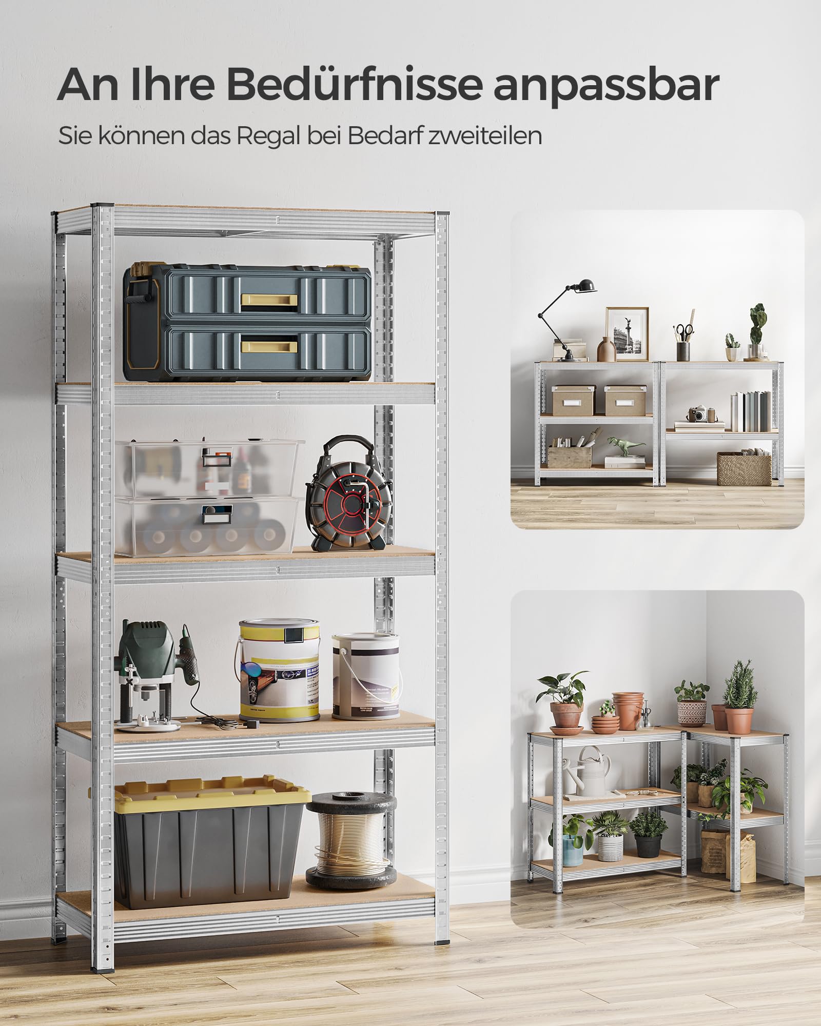 songmics-schwerlastregal-2er-set-40-x-90-x-180-cm-silbern-glr040e02 image 7