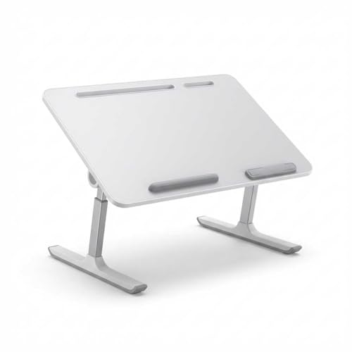 songmics-laptoptisch-betttisch-aus-aluminiumlegierung-60x40x25cm-mit-schublade image 2