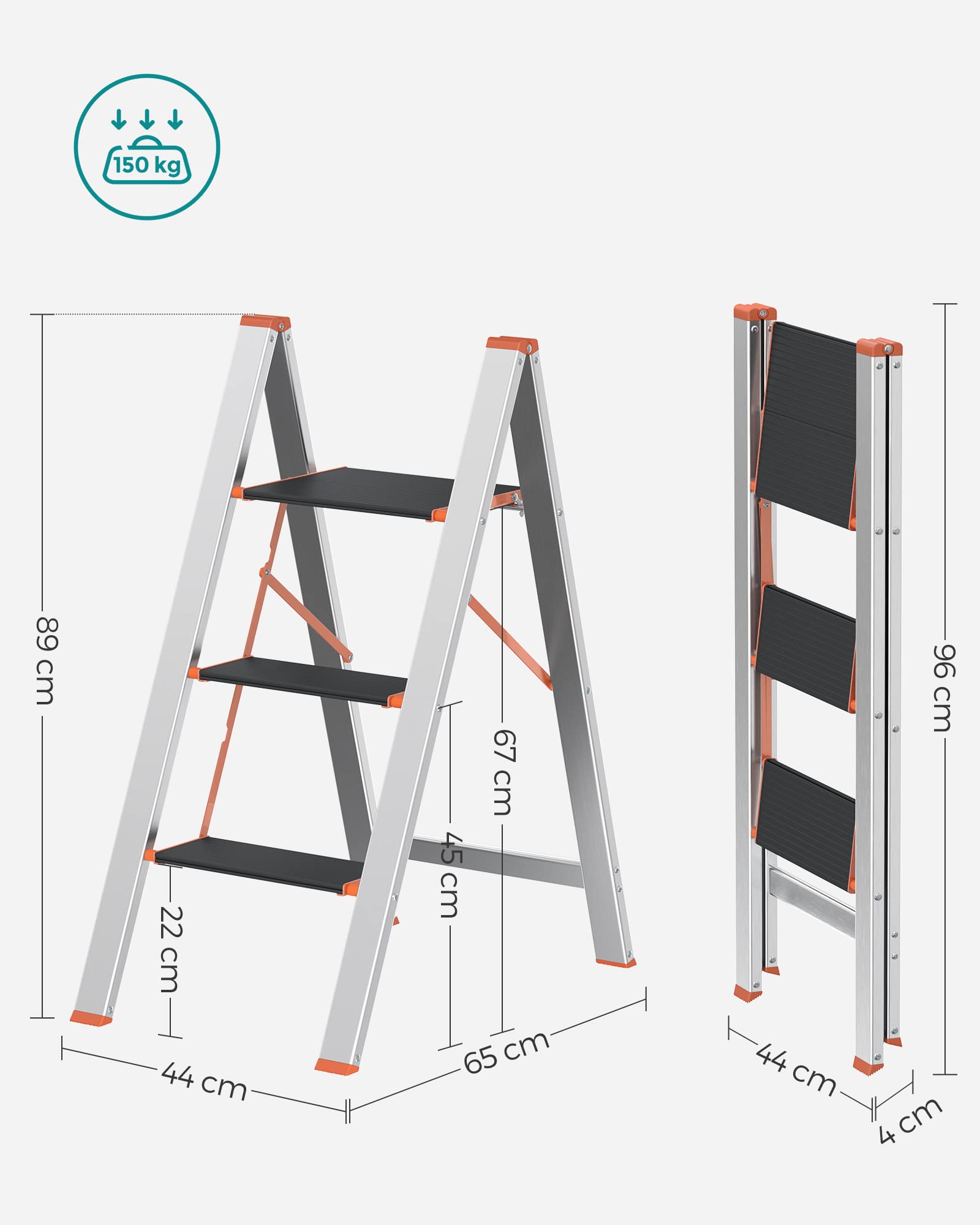 songmics-glt023b01-trittleiter-3-stufen-klappbar-silbern image 7