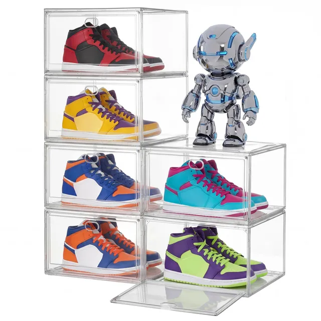 songmics-schuhboxen-stapelbar-6er-set-mit-magnett-r-transparent image 1