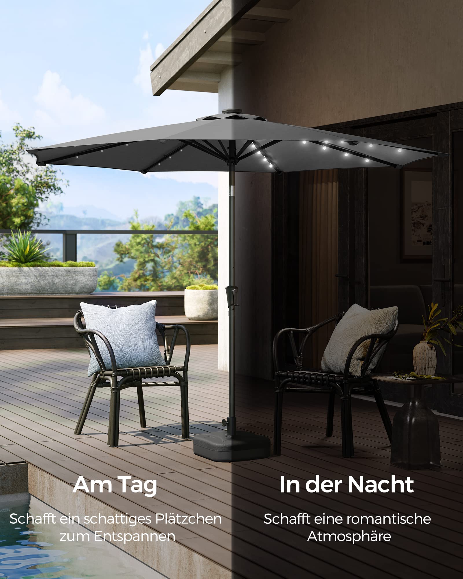 songmics-gpu33gy-sonnenschirm-300-cm-mit-led-solar-beleuchtung-grau image 3