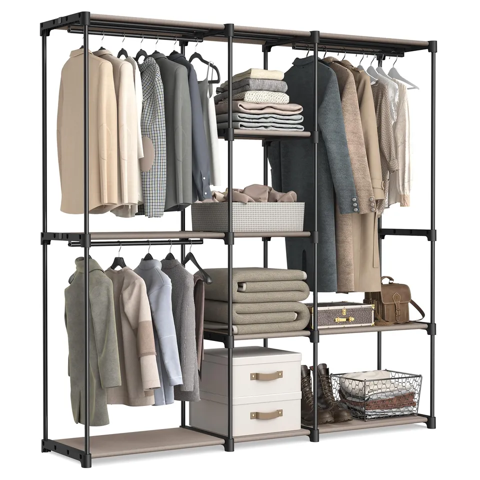 songmics-kleiderschrank-freistehend-182-x-43-x-182-cm-taupe-ryg037r02 image 1