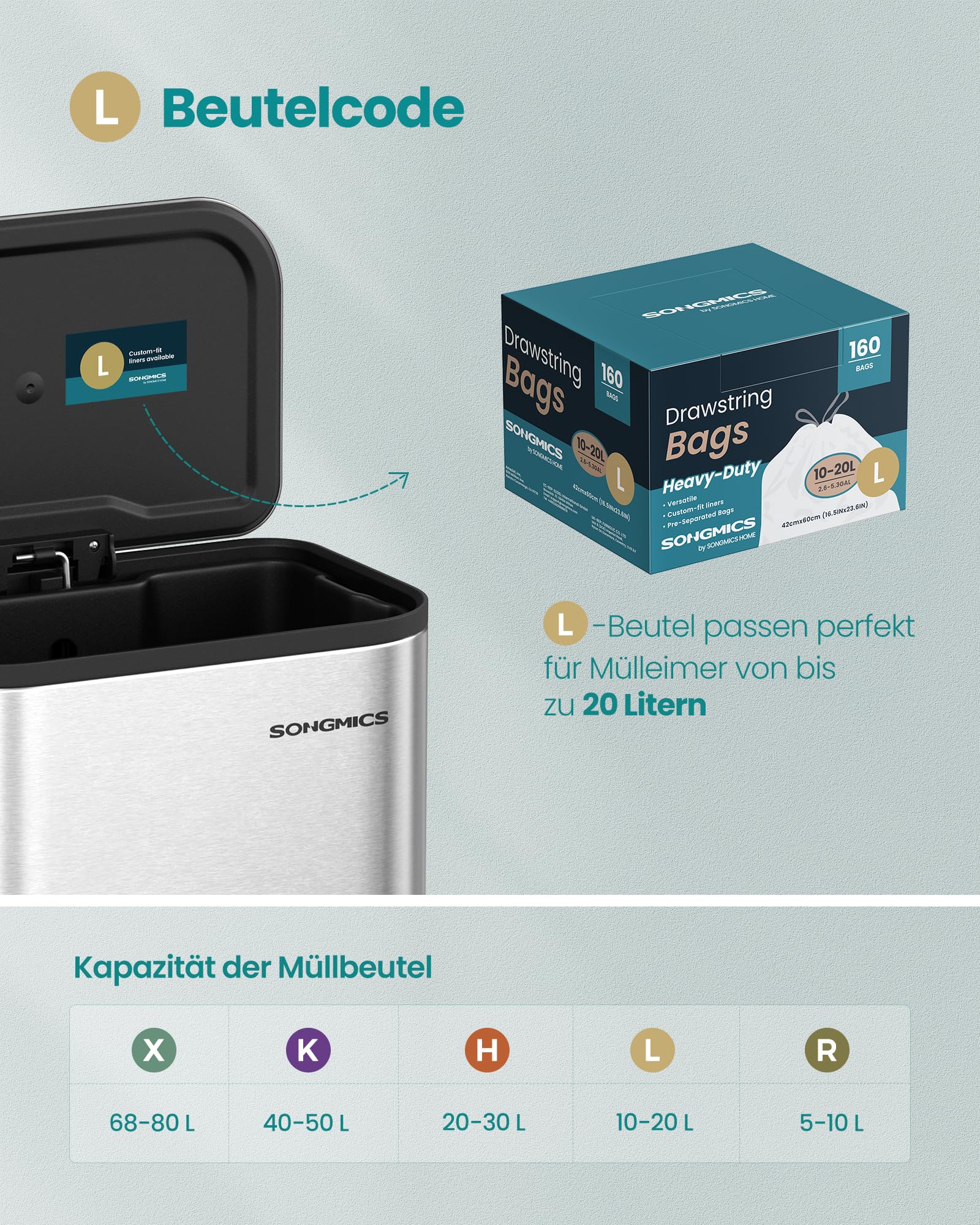 songmics-m-llbeutel-mit-zugband-20-liter-code-l-160-st-ck-wei image 7