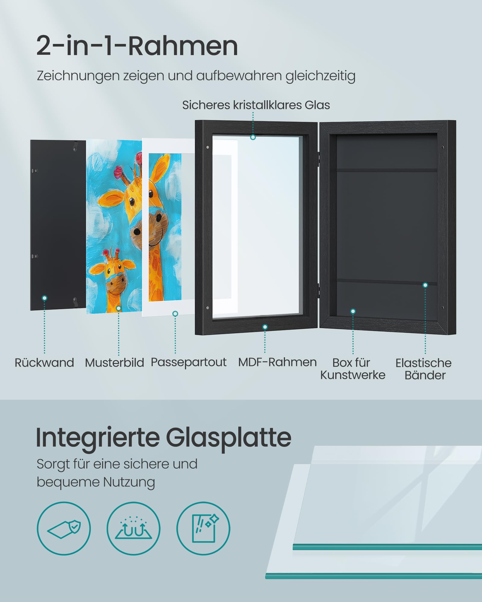 songmics-bilderrahmen-2er-set-a4-rpf052b02-aschschwarz-kinder-kunstrahmen-mit-au image 5