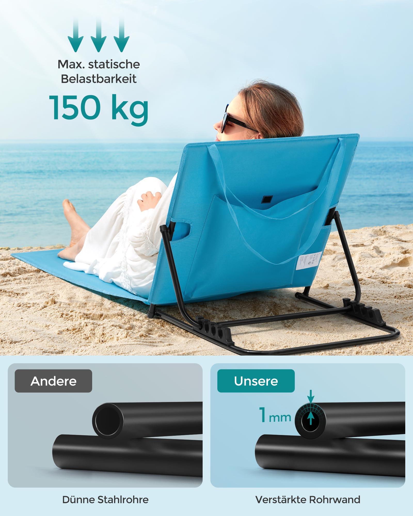 songmics-strandstuhl-2er-set-klappbar-verstellbar-mit-tasche image 5