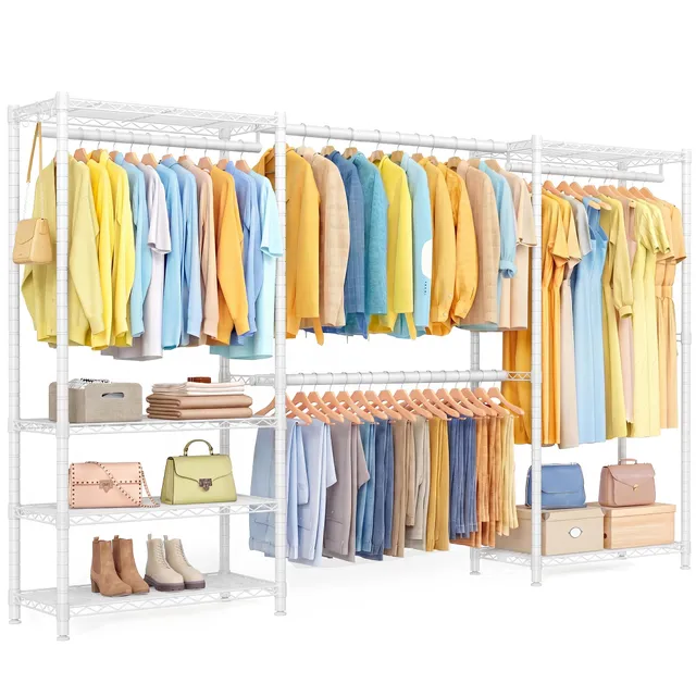 songmics-offener-kleiderschrank-40-x-177-220-x-193-cm-mit-4-kleiderstangen-metal image 1