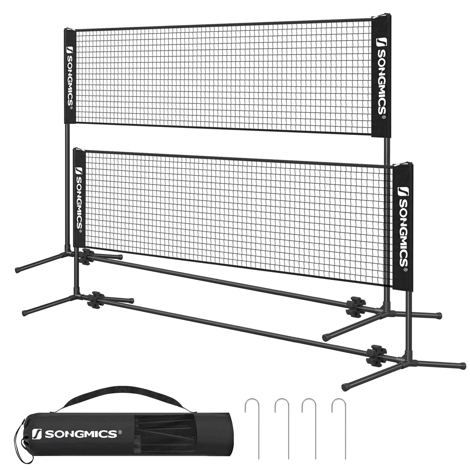 songmics-badmintonnetz-volleyballnetz-set-h-henverstellbar-90-155-cm image 7