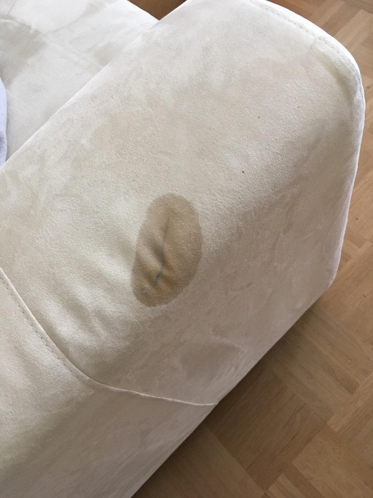 Stempelfarbe entfernt
