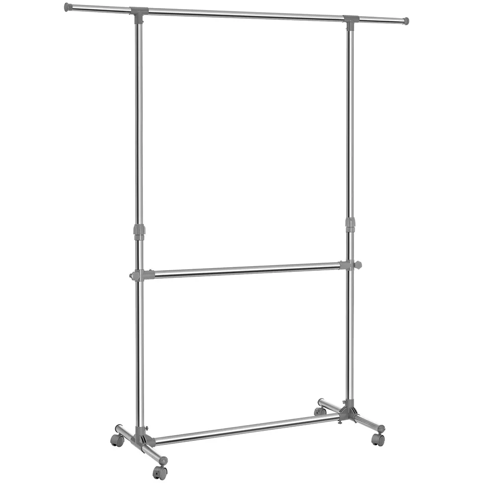 songmics-kleiderst-nder-mit-rollen-h-henverstellbar-113-198-cm-llr401 image 1