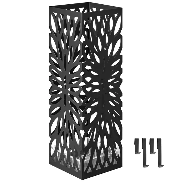 songmics-regenschirmst-nder-luc48b-metall-quadratisch-schwarz image 1
