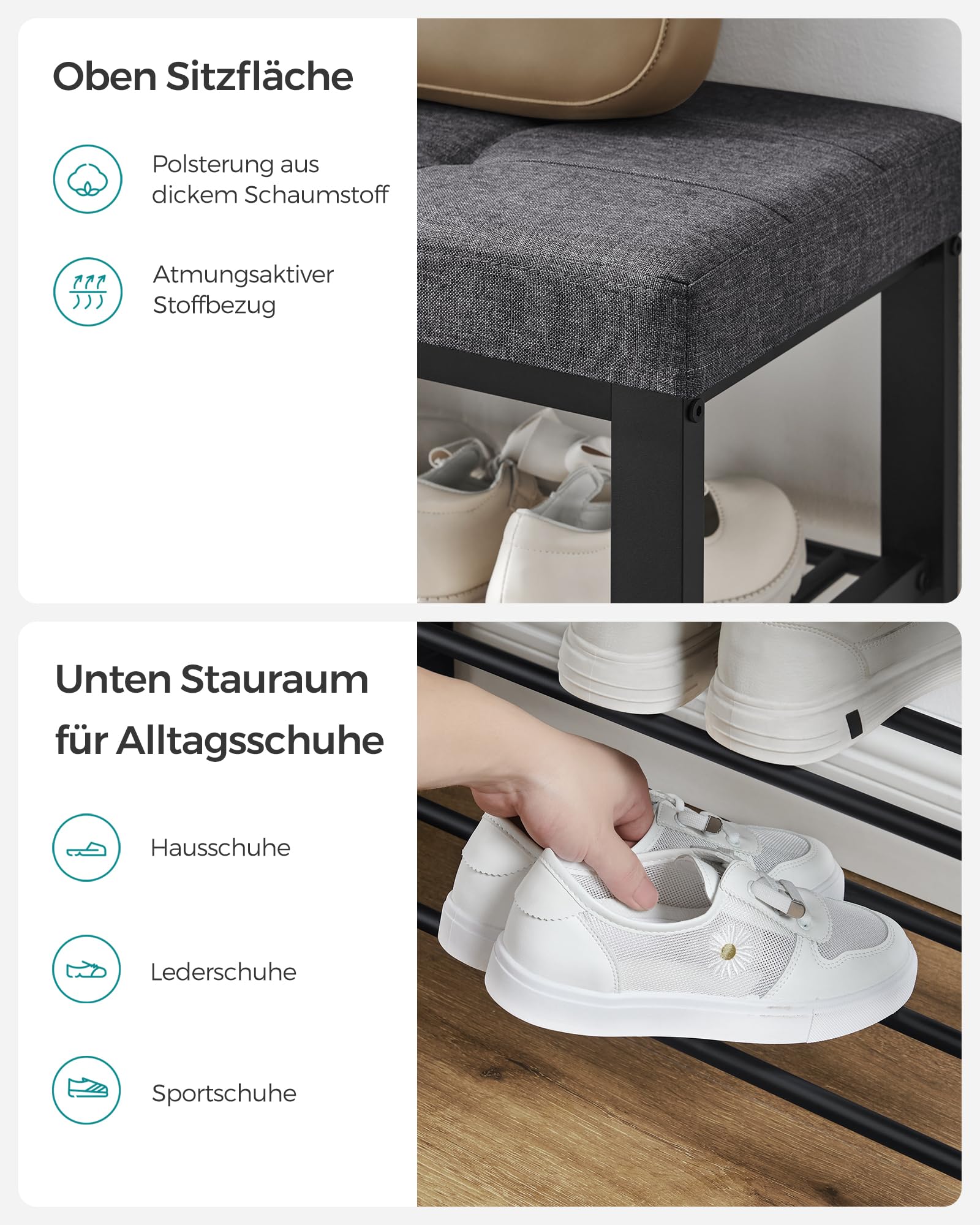 songmics-schuhbank-mit-3-ebenen-sitzpolster-leinen-metallrahmen-bis-200-kg image 6