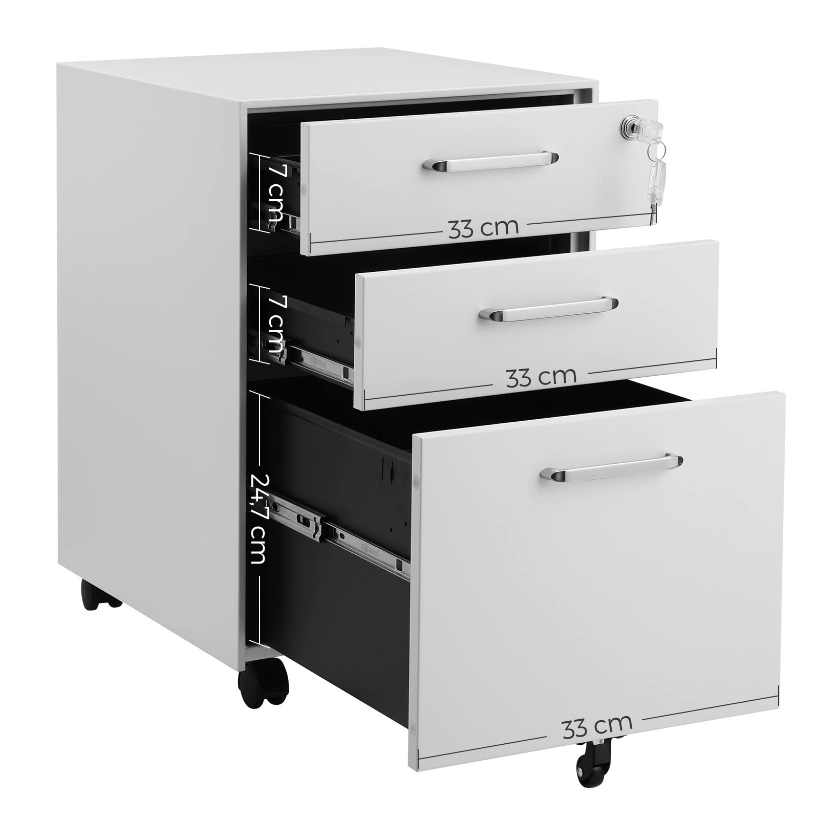 songmics-rollcontainer-stahl-wei-mit-3-schubladen-ofc010w01 image 7