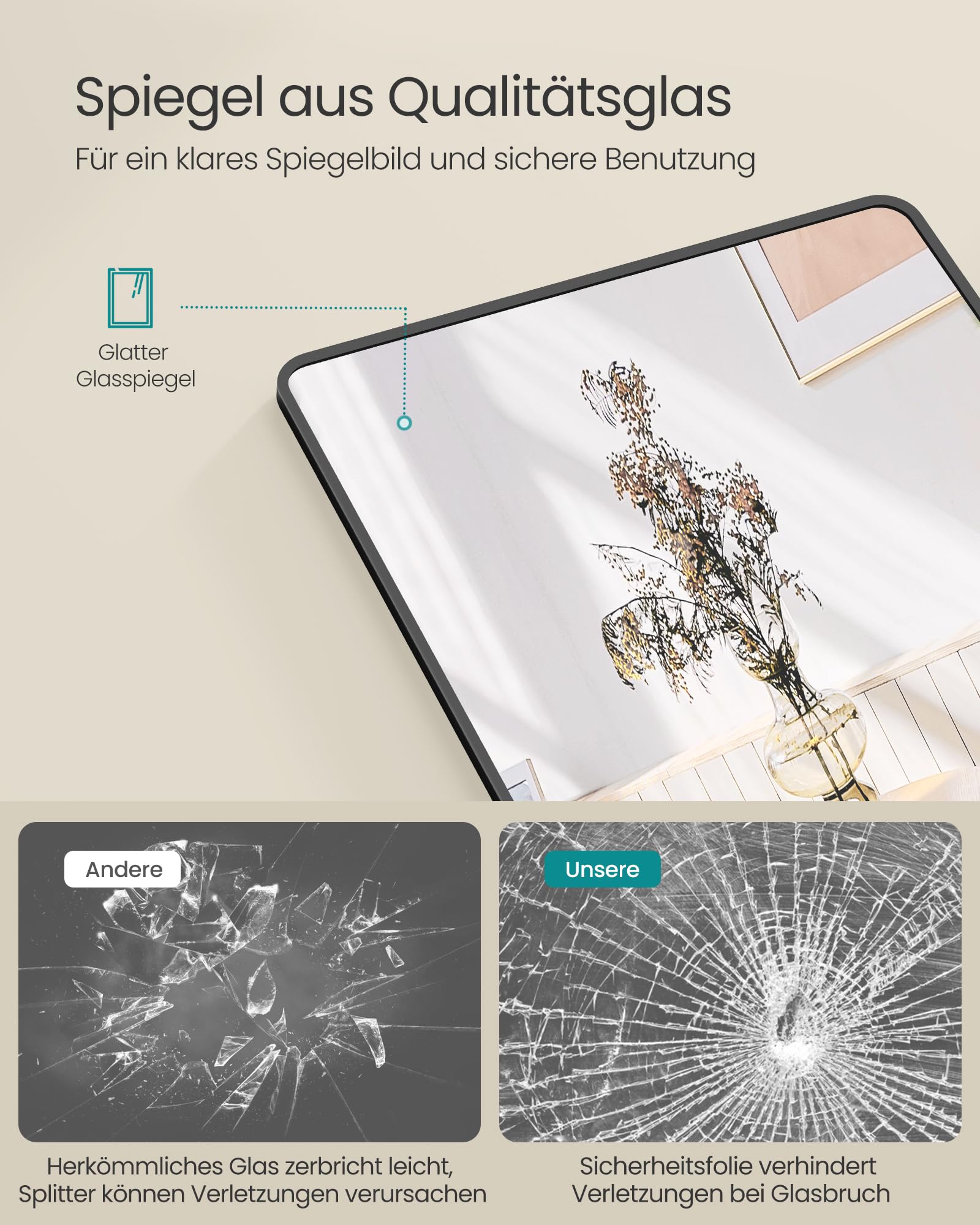 songmics-ganzk-rperspiegel-lfm032b01-120-x-40-cm-aluminiumrahmen-tintenschwarz image 3