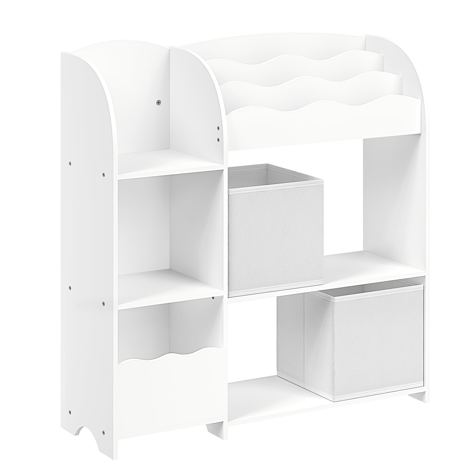 songmics-kinder-b-cherregal-spielzeugregal-mit-2-boxen image 7
