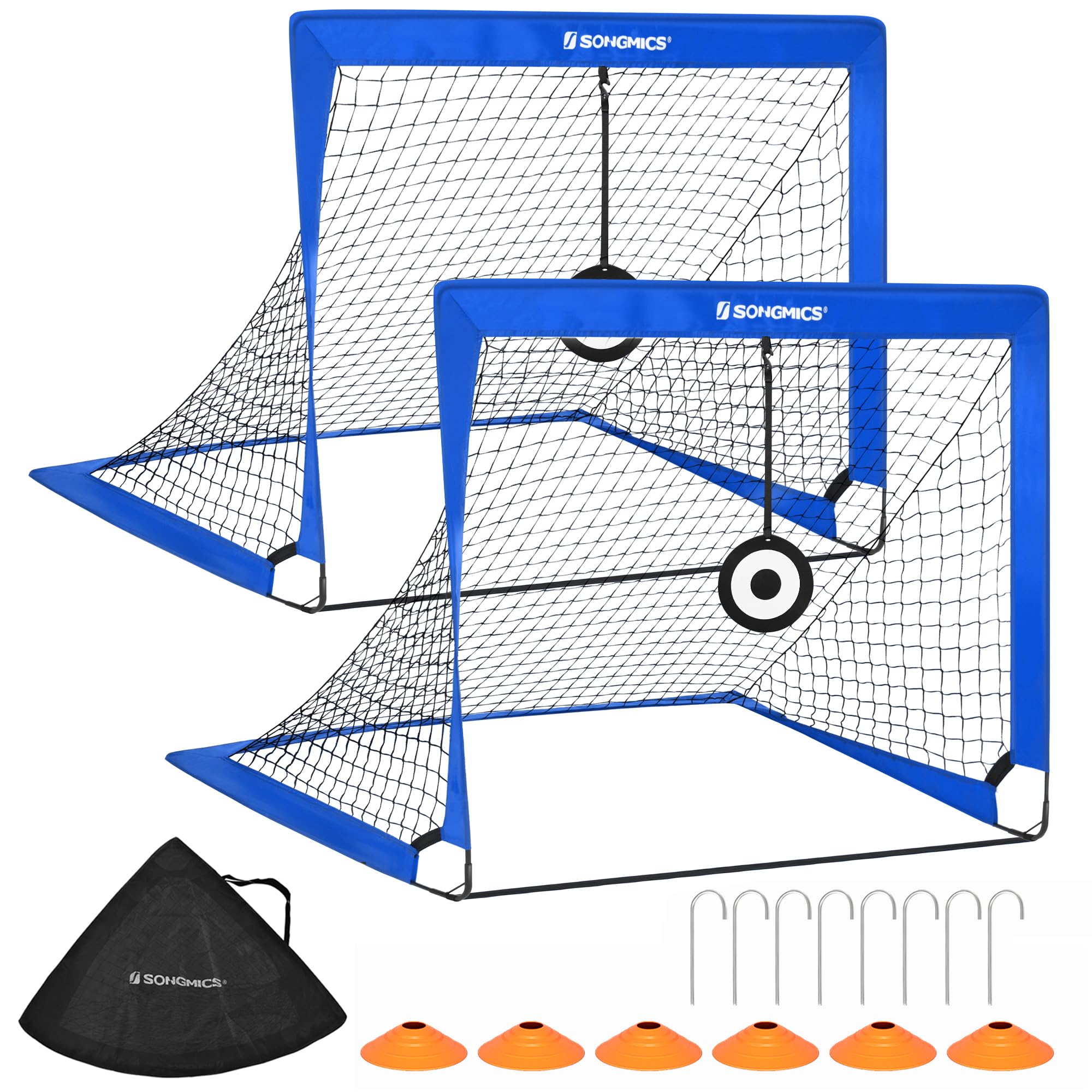 songmics-fu-balltor-f-r-kinder-2er-set-tragbar-und-faltbar image 1