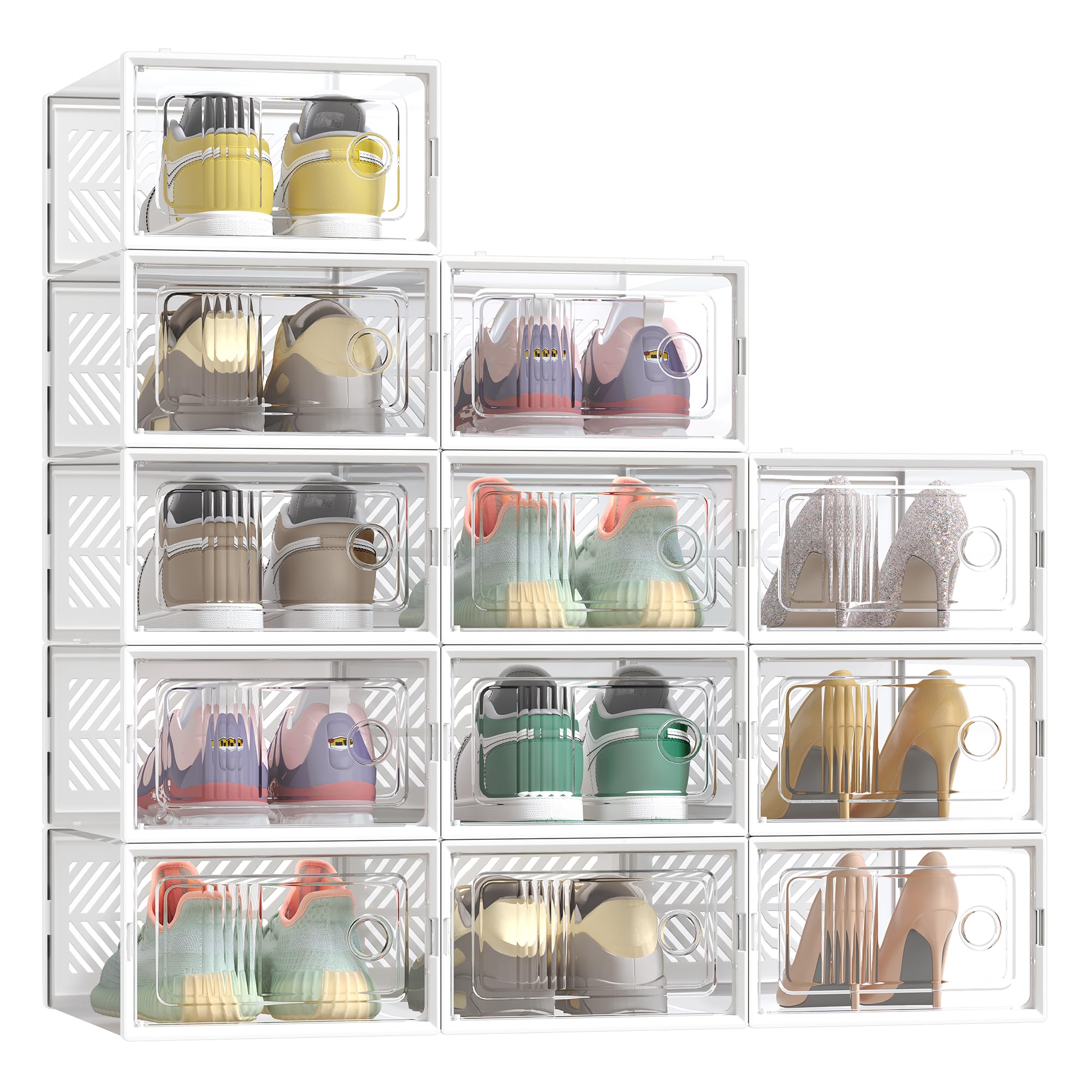 songmics-schuhboxen-12er-set-transparent-wei-f-r-schuhe-bis-gr-e-43 image 1