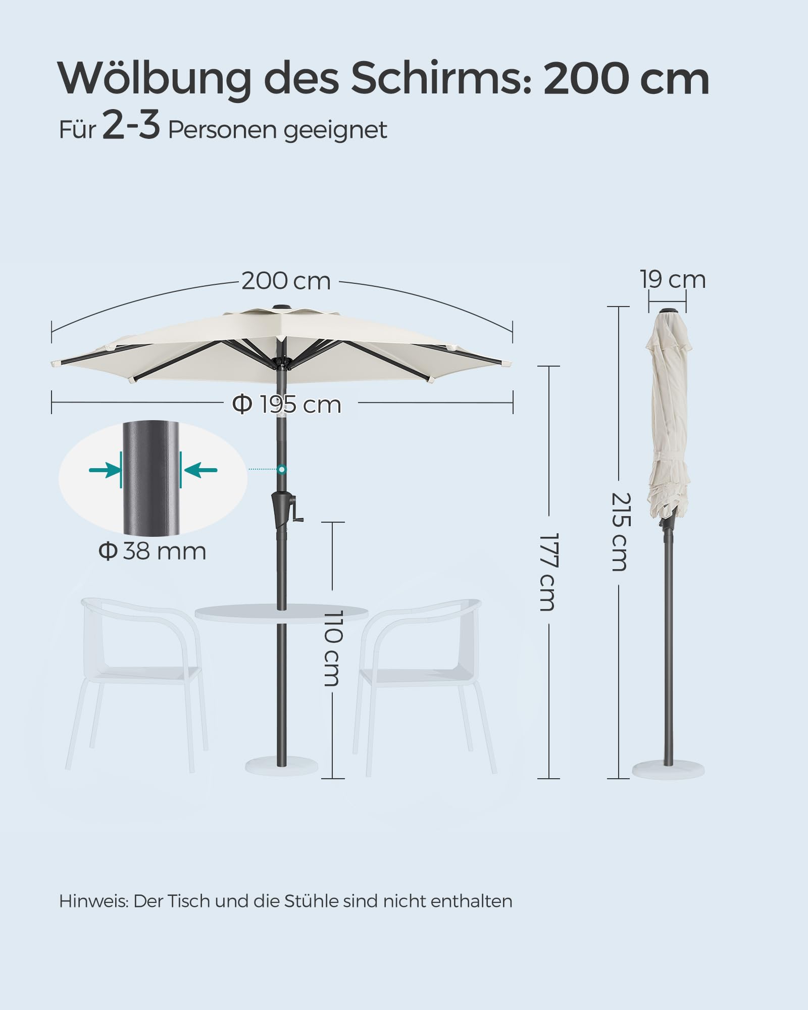 songmics-sonnenschirm-200-cm-mit-kurbel-upf-50-beige-gpu202m01 image 7