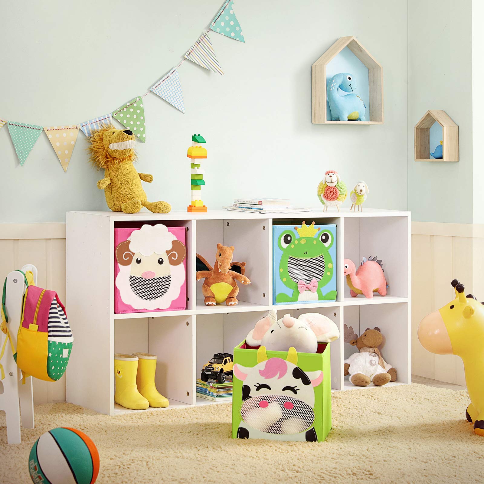songmics-aufbewahrungsboxen-kinder-3er-set-27x27x27-cm-tiermotive-rfb01pg image 2