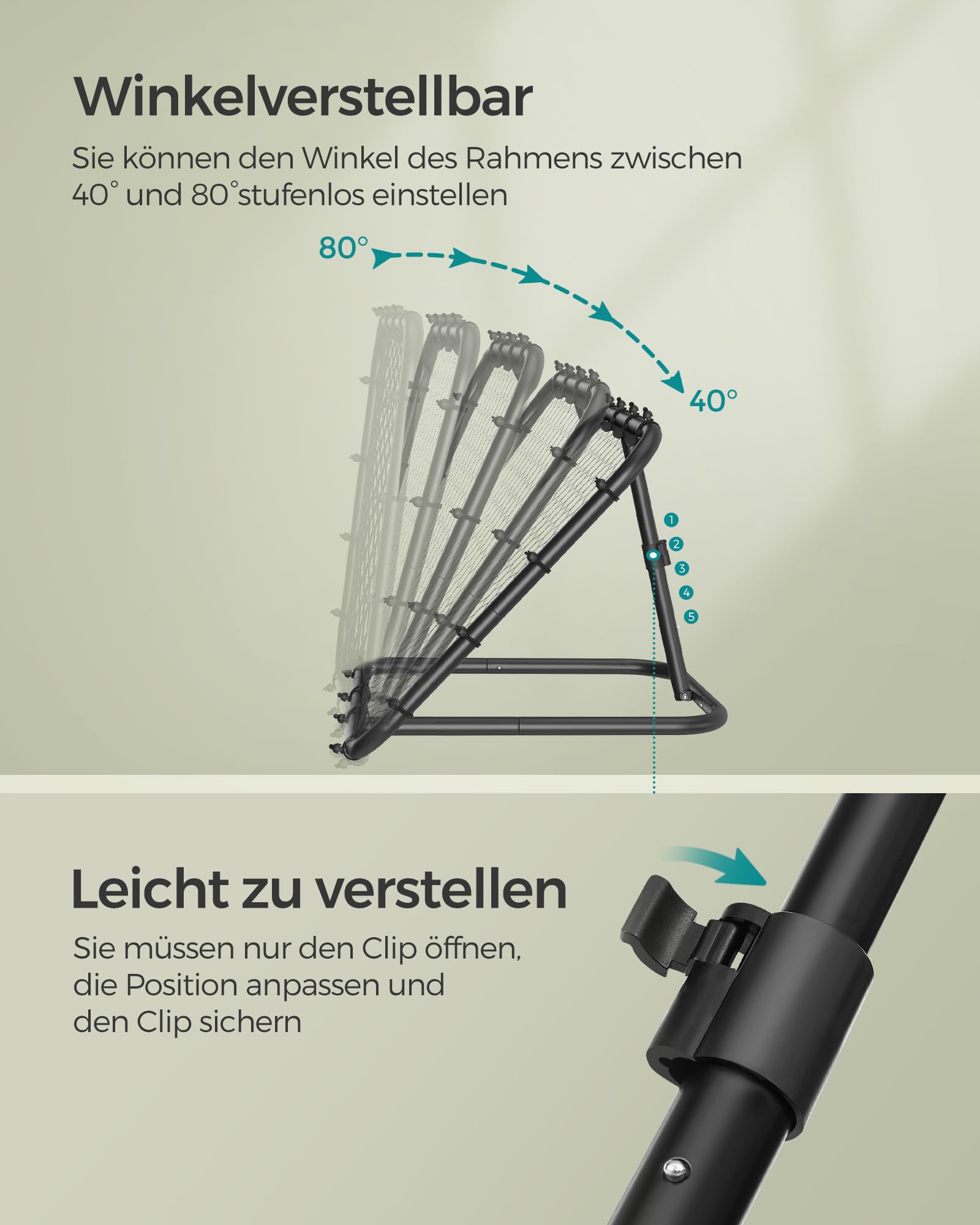 songmics-fu-ball-rebounder-tragbares-fu-balltor-kinder-stahlrahmen-winkelverstel image 5