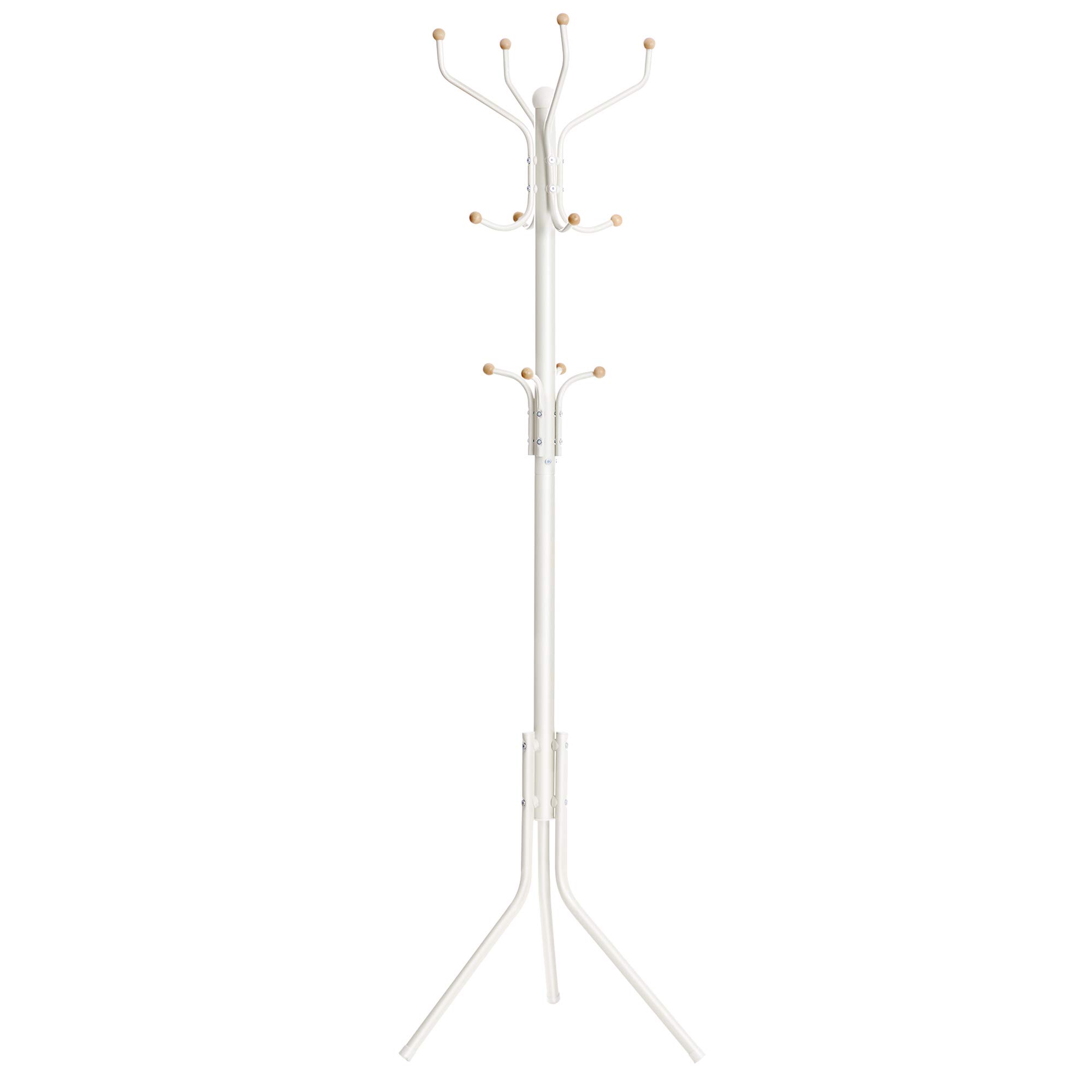 songmics-garderobenst-nder-metall-182-cm-wei-12-haken-rcr19w image 1