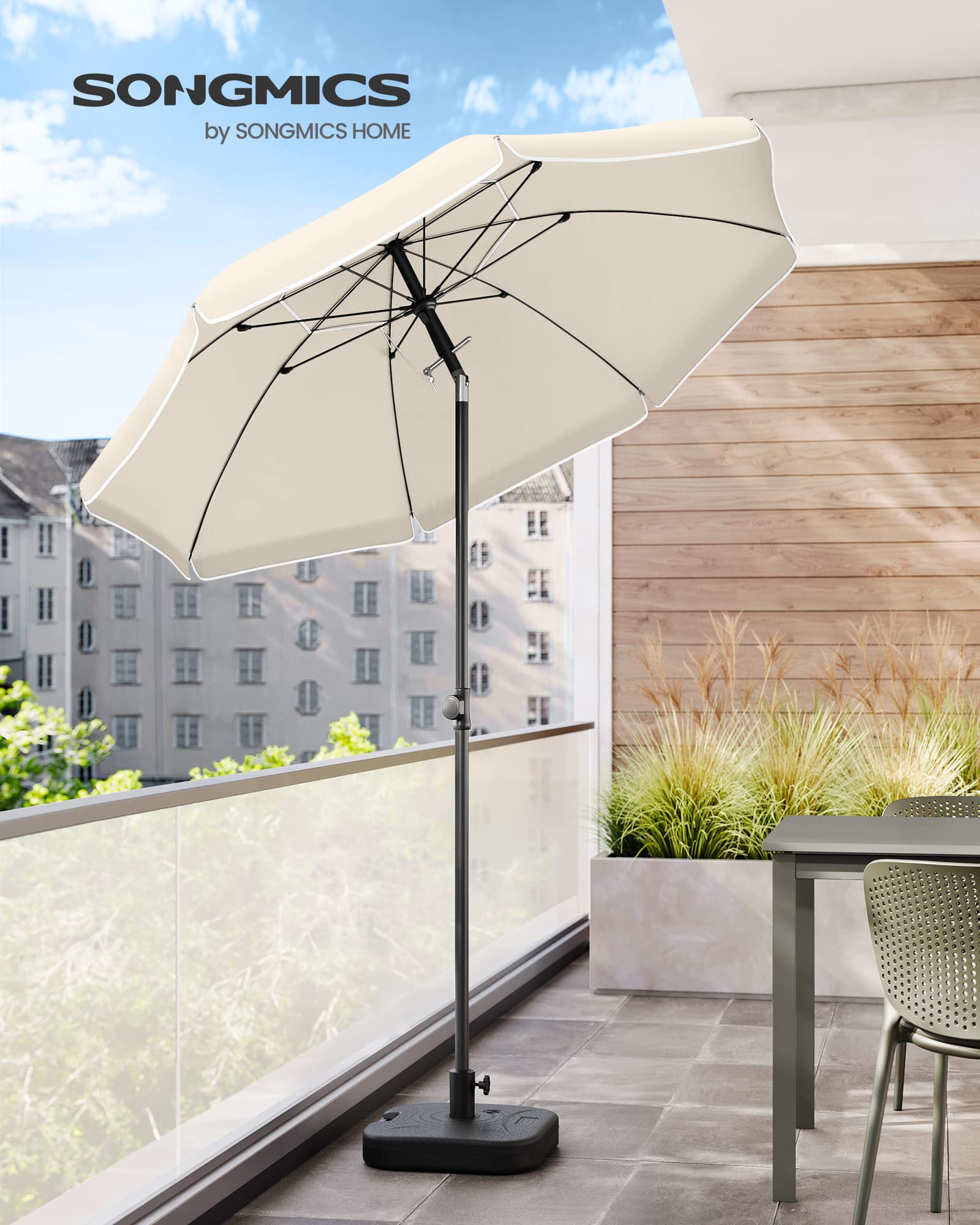 songmics-gpu65wtv1-sonnenschirm-200-cm-upf-50-knickbar-beige image 2