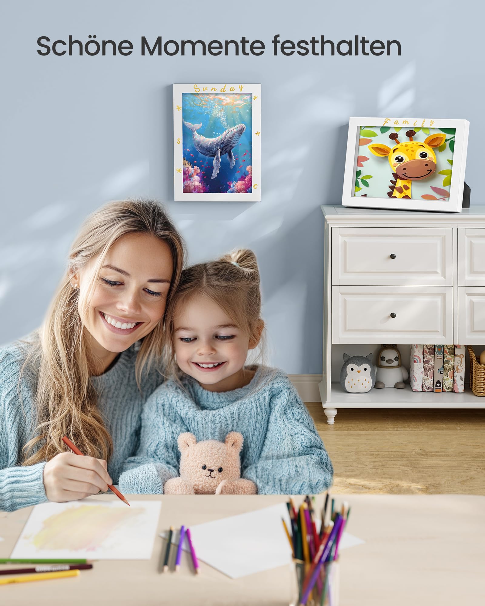 songmics-bilderrahmen-2er-set-a4-rpf052w02-mattwei-kinder-kunstrahmen-mit-aufbew image 3