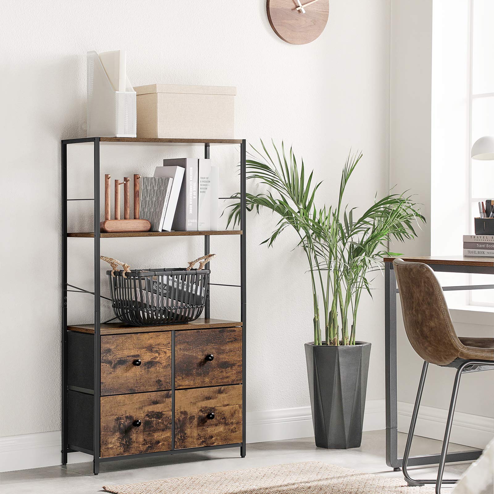 songmics-lgs044b02-b-cherregal-mit-schubladen-industrial-rustikales-braun-schwar image 4