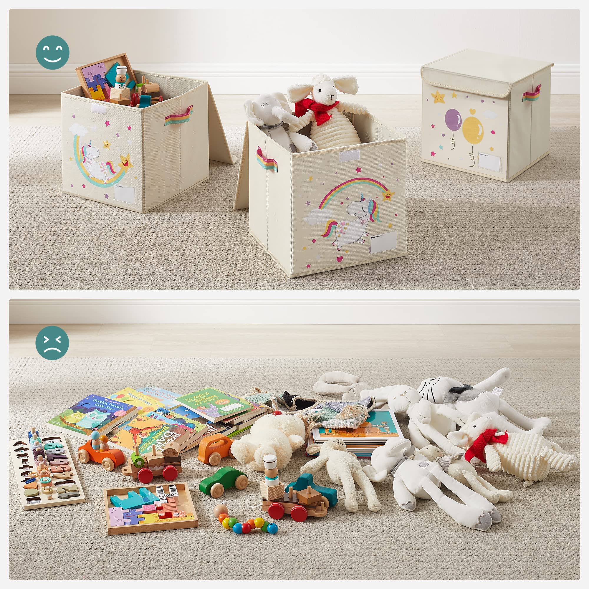 songmics-aufbewahrungsbox-mit-deckel-3er-set-30-x-30-x-30-cm-einh-rner-beige image 4