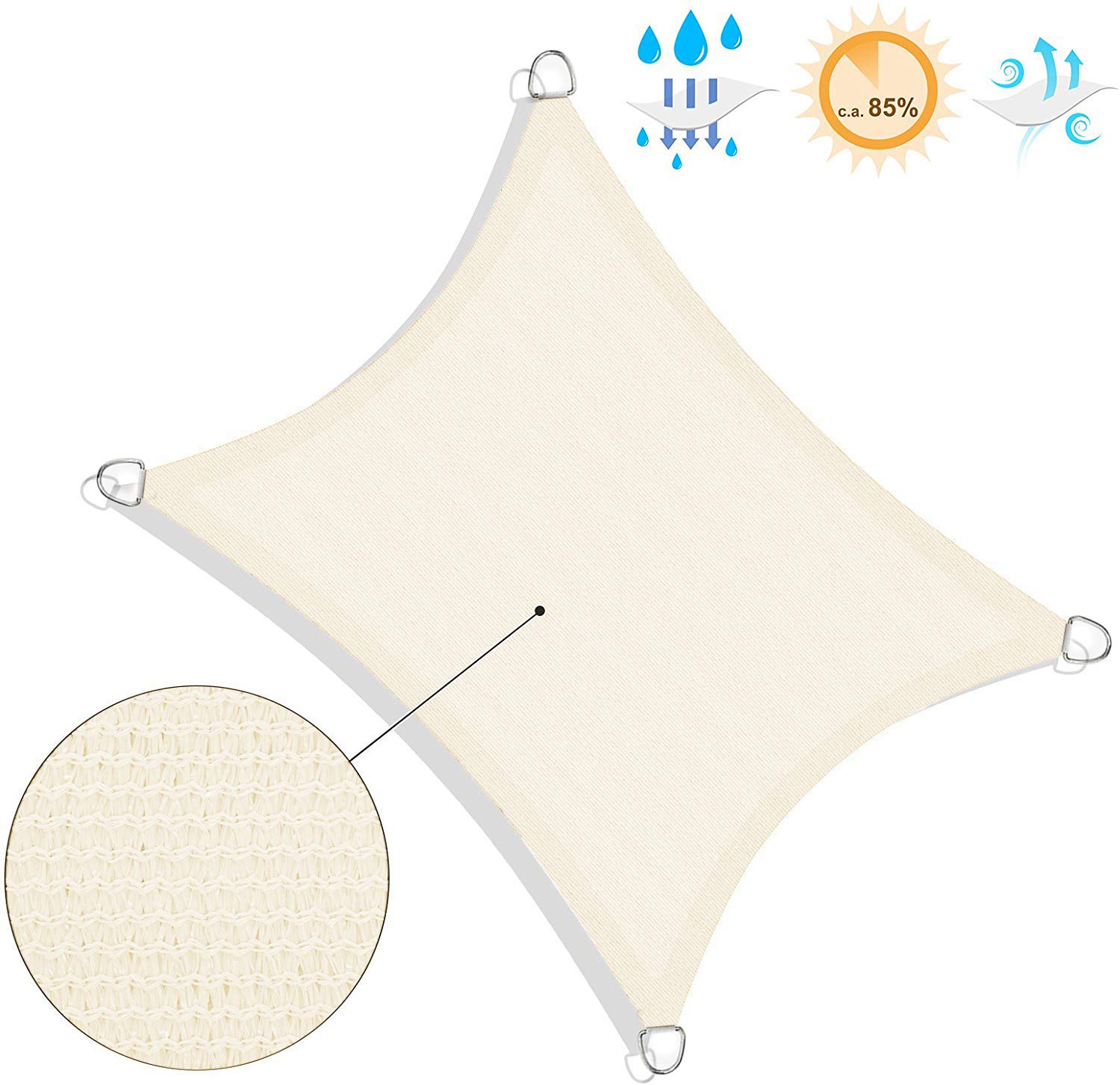 songmics-sonnensegel-gss35iv-3-5-x-5-m-hdpe-beigewei image 4