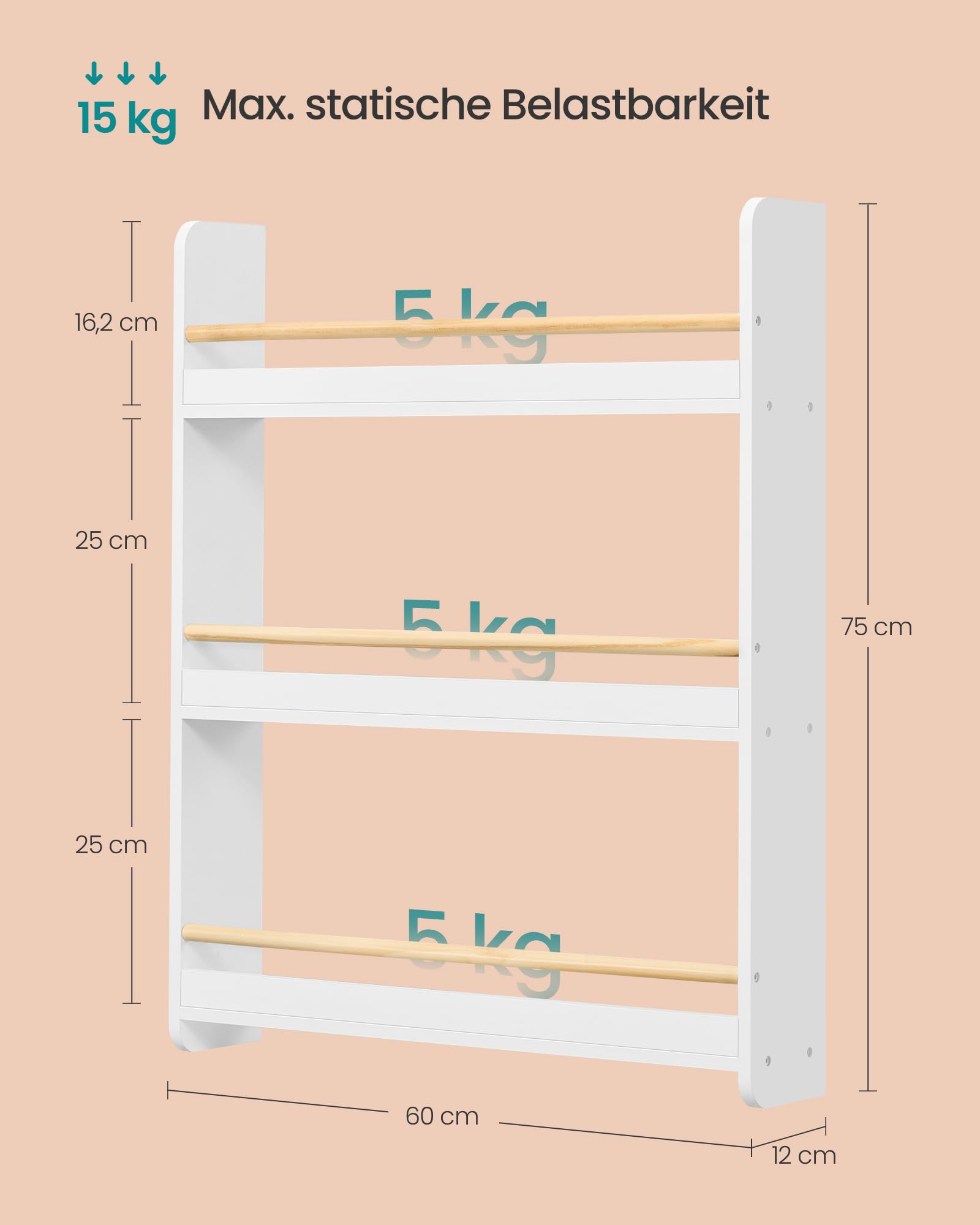 songmics-kinder-wandregal-gkr013w02-3-ebenen-60-x-12-x-75-cm-wei-natur image 3