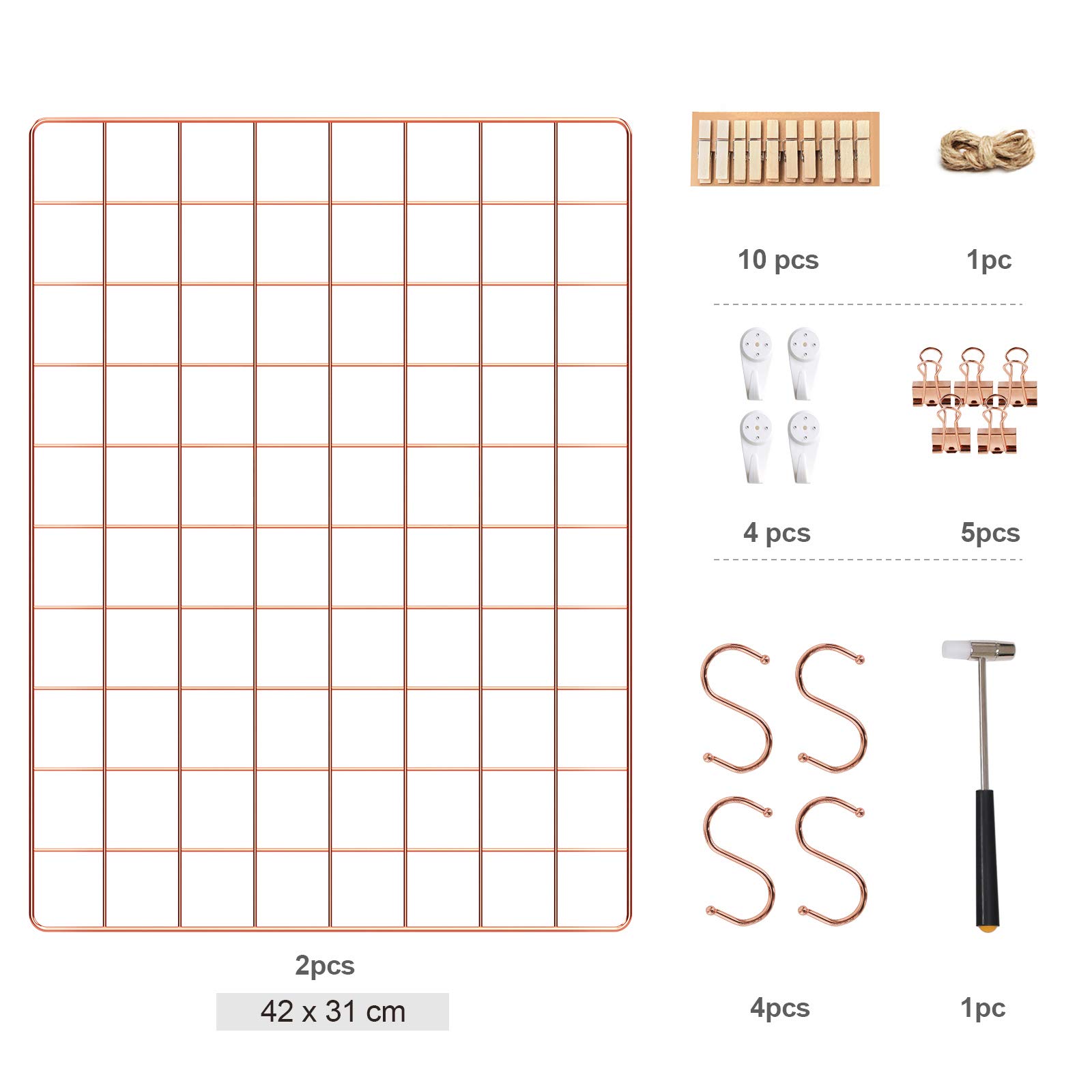 songmics-bilderst-nder-gitter-wanddekoration-2-st-ck-ros-gold image 4