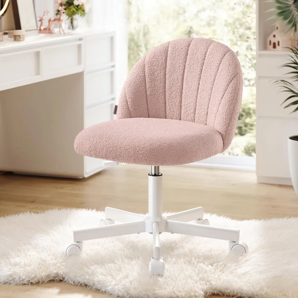 songmics-homeoffice-stuhl-schminkstuhl-fleece-pastellrosa-obg027sa01 image 1