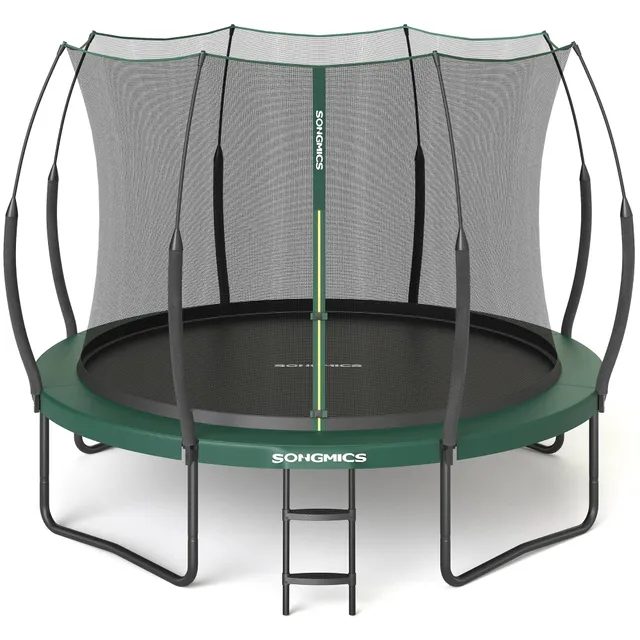 songmics-federloses-trampolin-outdoor-244-cm-mit-sicherheitsnetz image 1